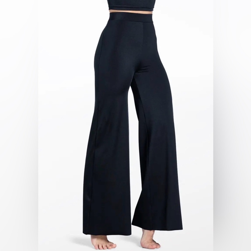 Luster Wide Leg Pants - Black